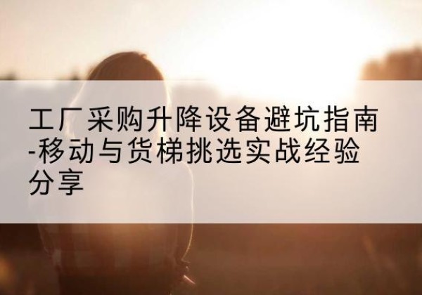 温泉移动式升降机怎么选-工厂采购升降设备避坑指南-移动与货梯挑选实战经验分享