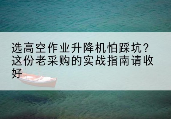 温泉高空作业升降机厂家推荐-选高空作业升降机怕踩坑？这份老采购的实战指南请收好
